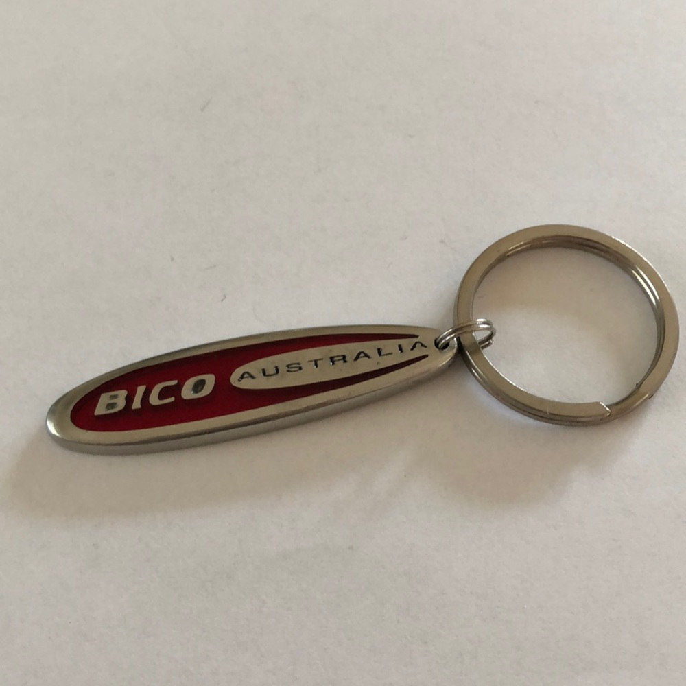 Bico keychain with red inlay (never used)